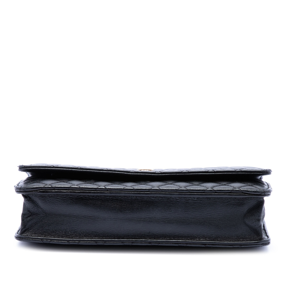 Pre-Loved Chanel CC Microquilted Lambskin Wallet On Chain - Picture 3 of 6